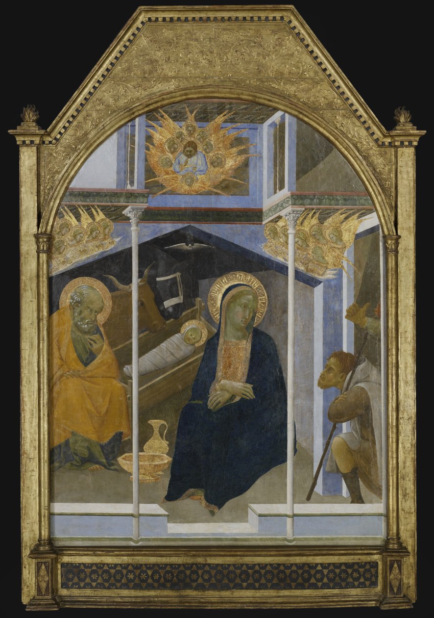 Hyrdernes tilbedelse, ca. 1350 (tempera på panel) af Bartolommeo Bulgarini