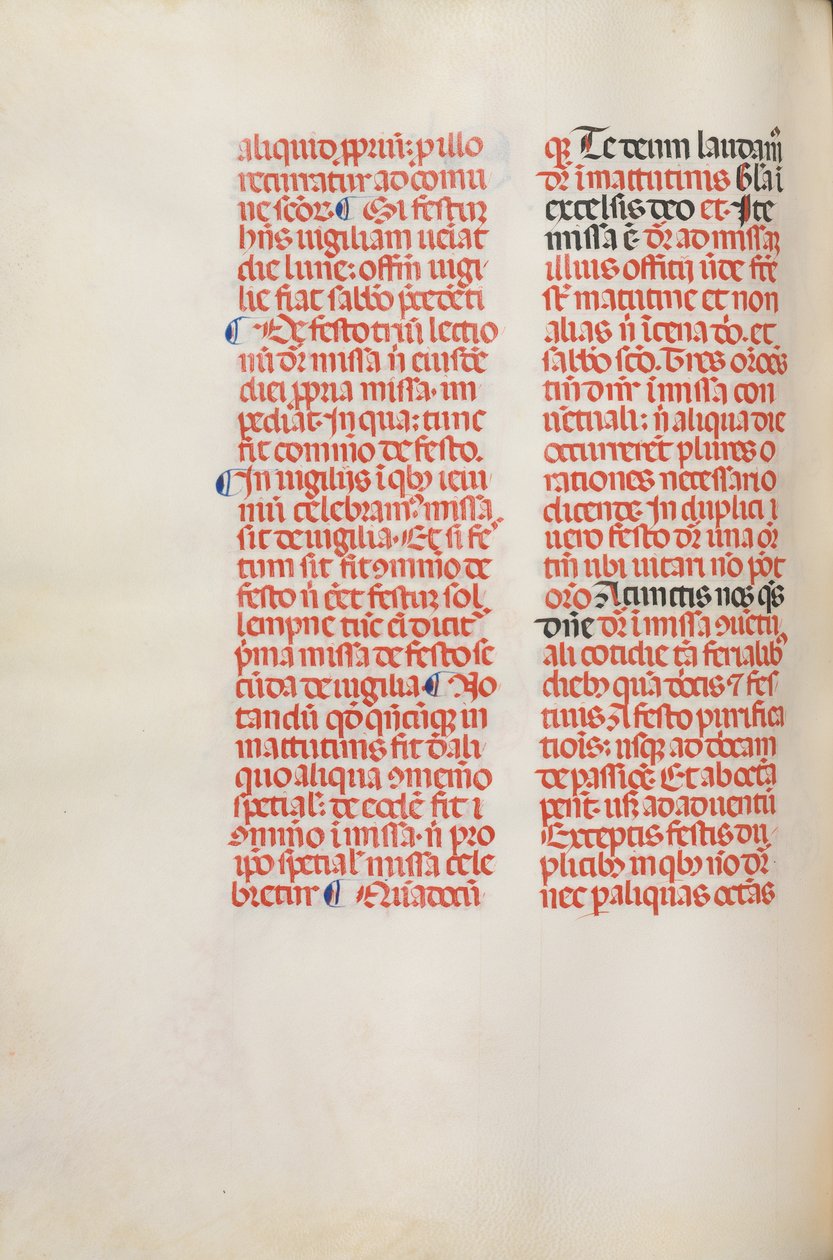 Missale: Fol. 173v: Musik for Alleluia etc. i begyndelsen af påsken, 1469. af Bartolommeo Caporali