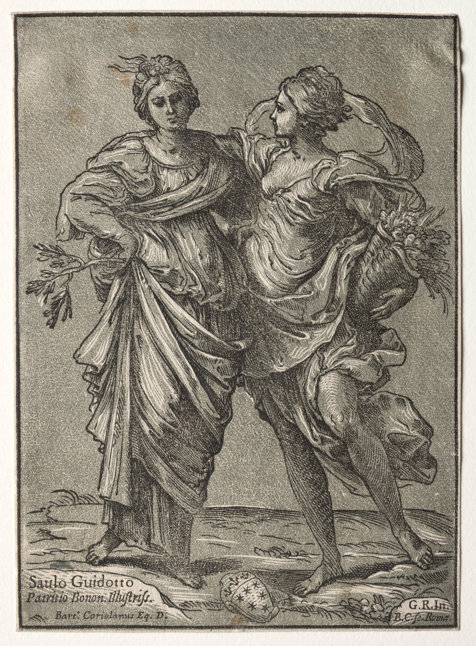 Alliance of Peace and Overflod, 1642. af Bartolommeo Coriolano