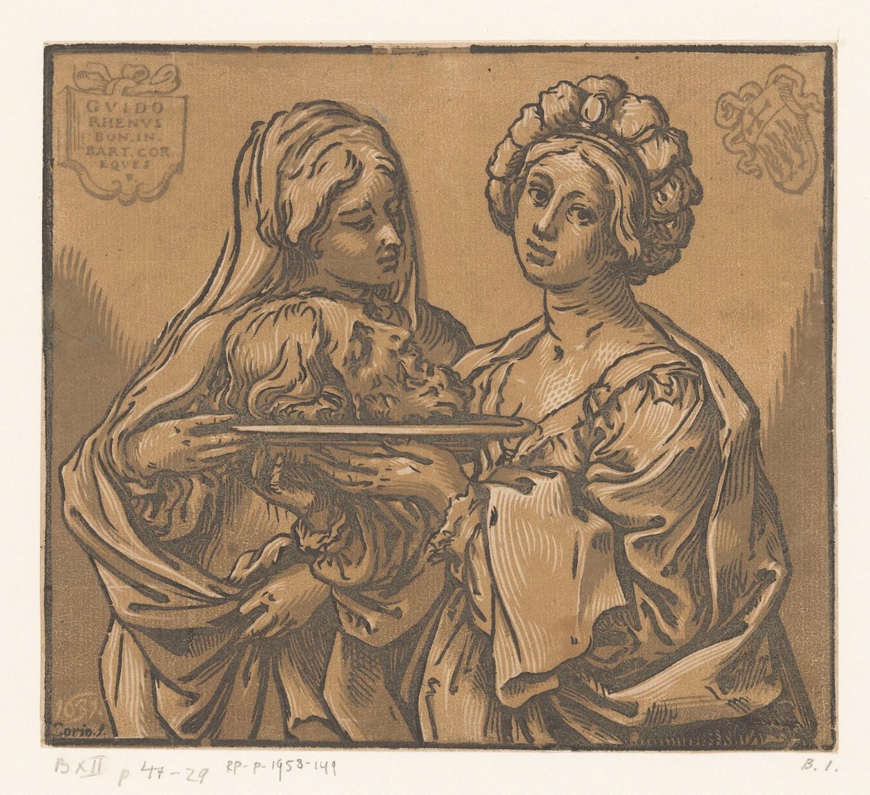 Herodias og Salome med Johannes Døberens hoved af Bartolommeo Coriolano