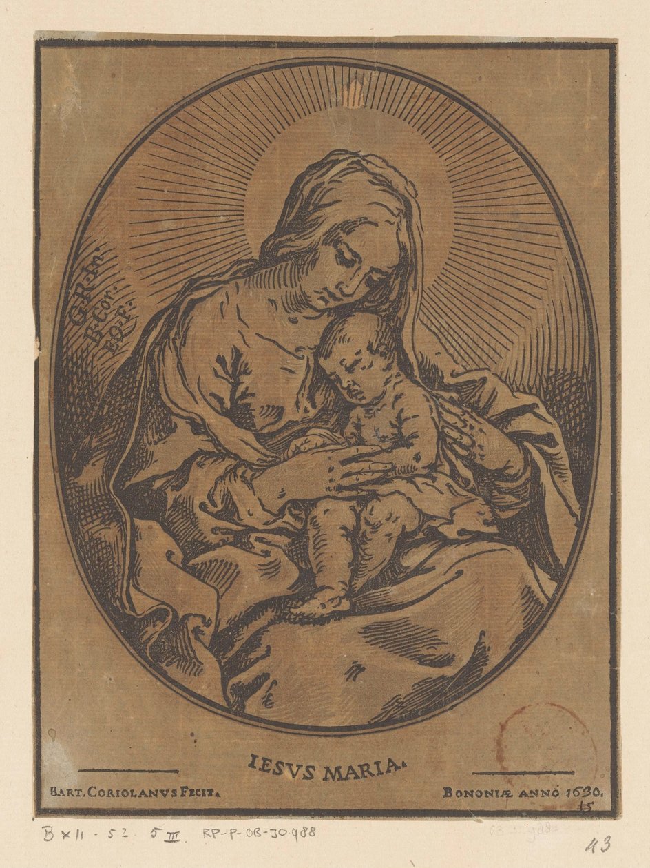 Maria med Kristusbarnet af Bartolommeo Coriolano