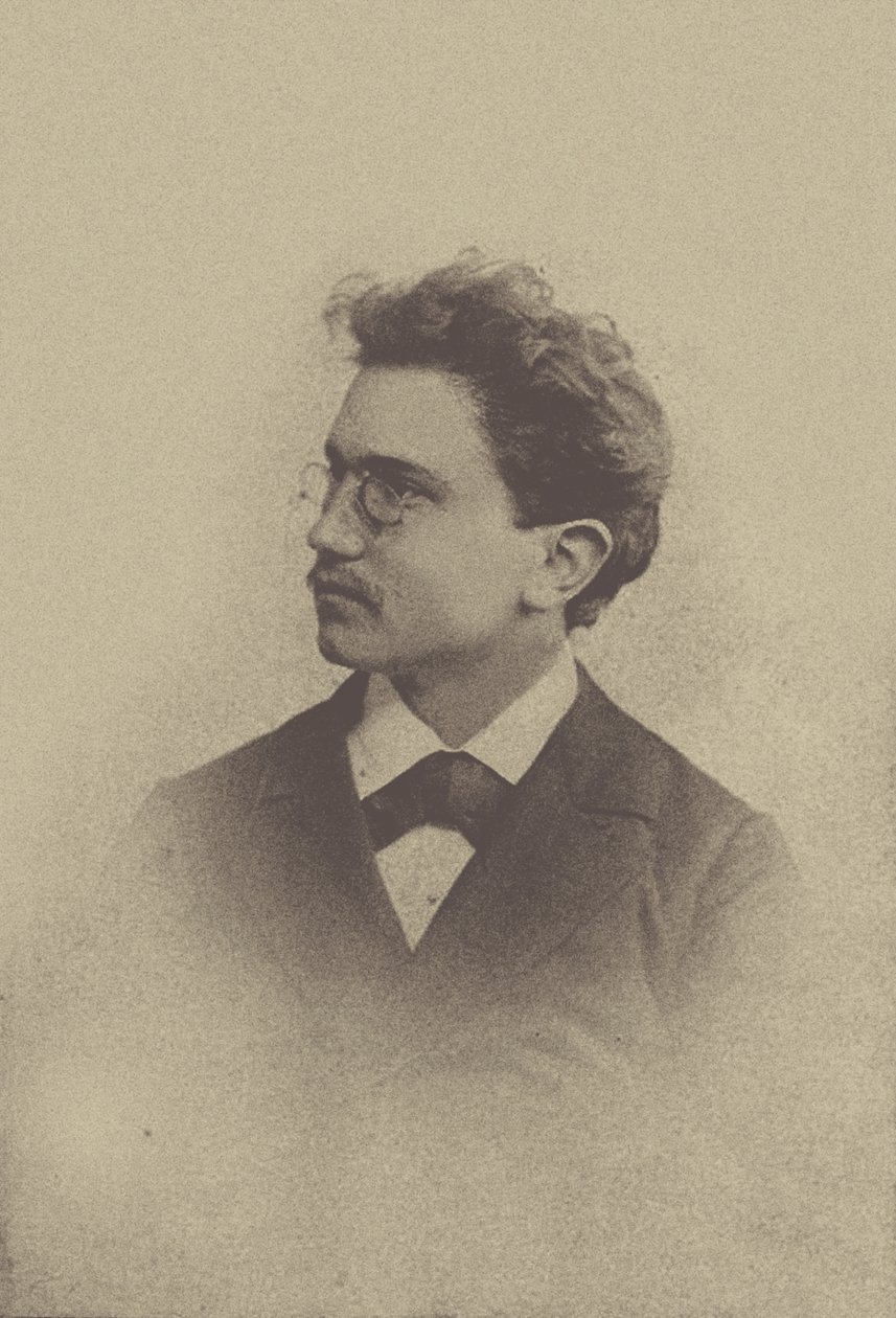 Portræt af komponisten Hans Huber 1852-1921, 1898. af Basel . Photo studio Taescher and