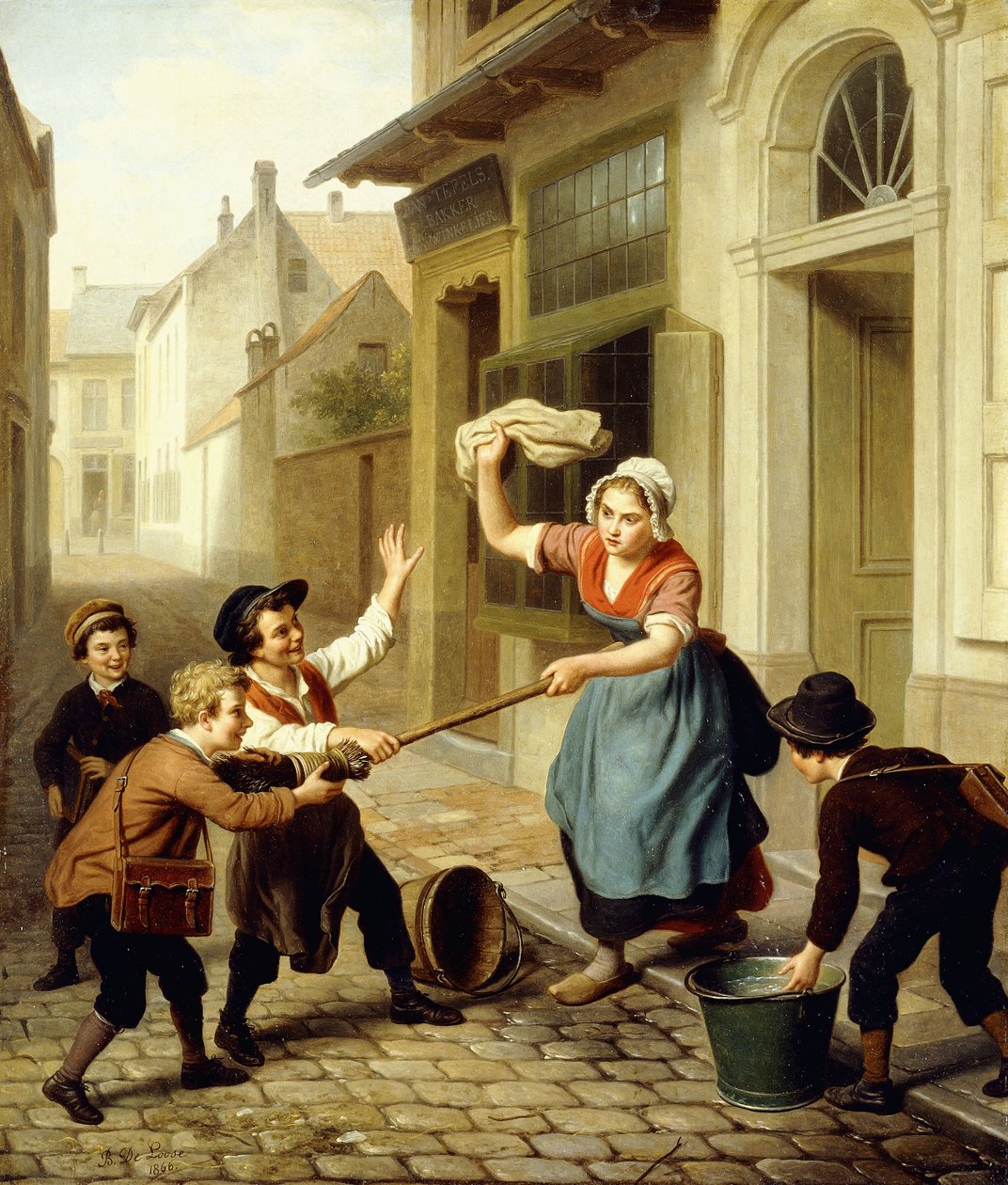 Spøgerne, 1866 af Basile de Loose