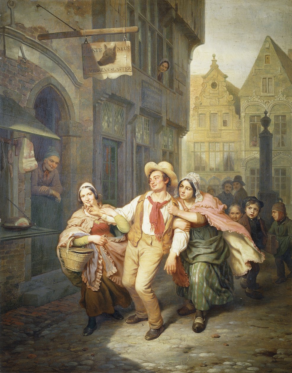 Rivalerne, 1840 af Basile de Loose