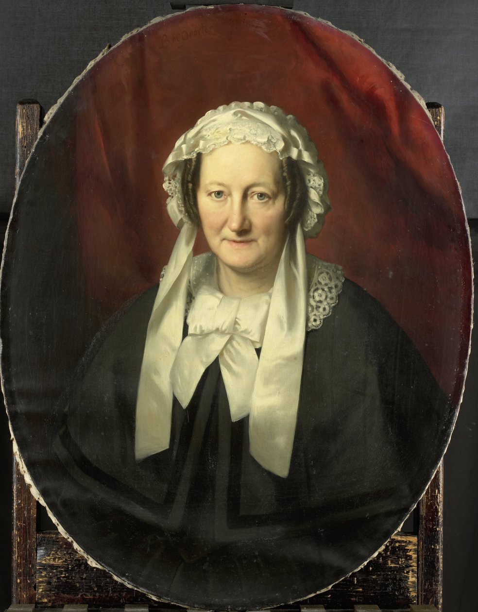 Portræt af Johanna Maria Parvé, Hustru til Hendrik André Cornelis Tierens af Bastiaan de Poorter