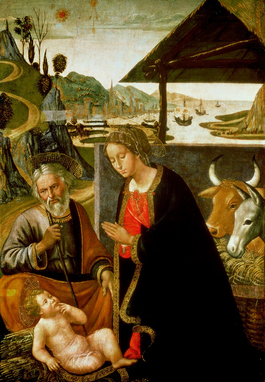 Nativity, ca. 1490 (panel) af Bastiano Mainardi