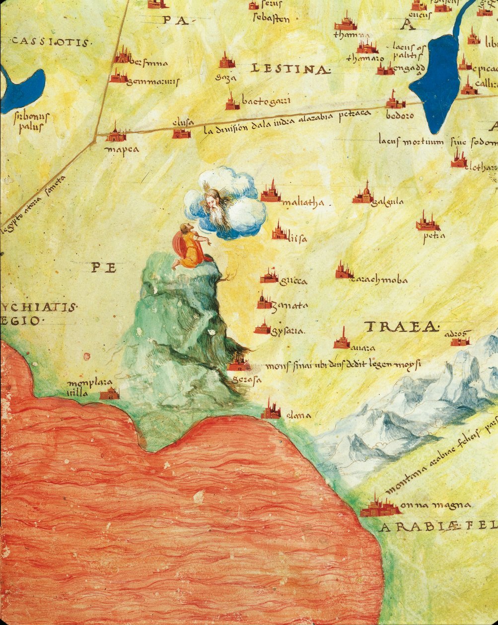 Nilens delta, Røde Hav og Sinai-bjerget, fra Atlas of the World i treogtredive kort, af Battista Agnese af Battista Agnese