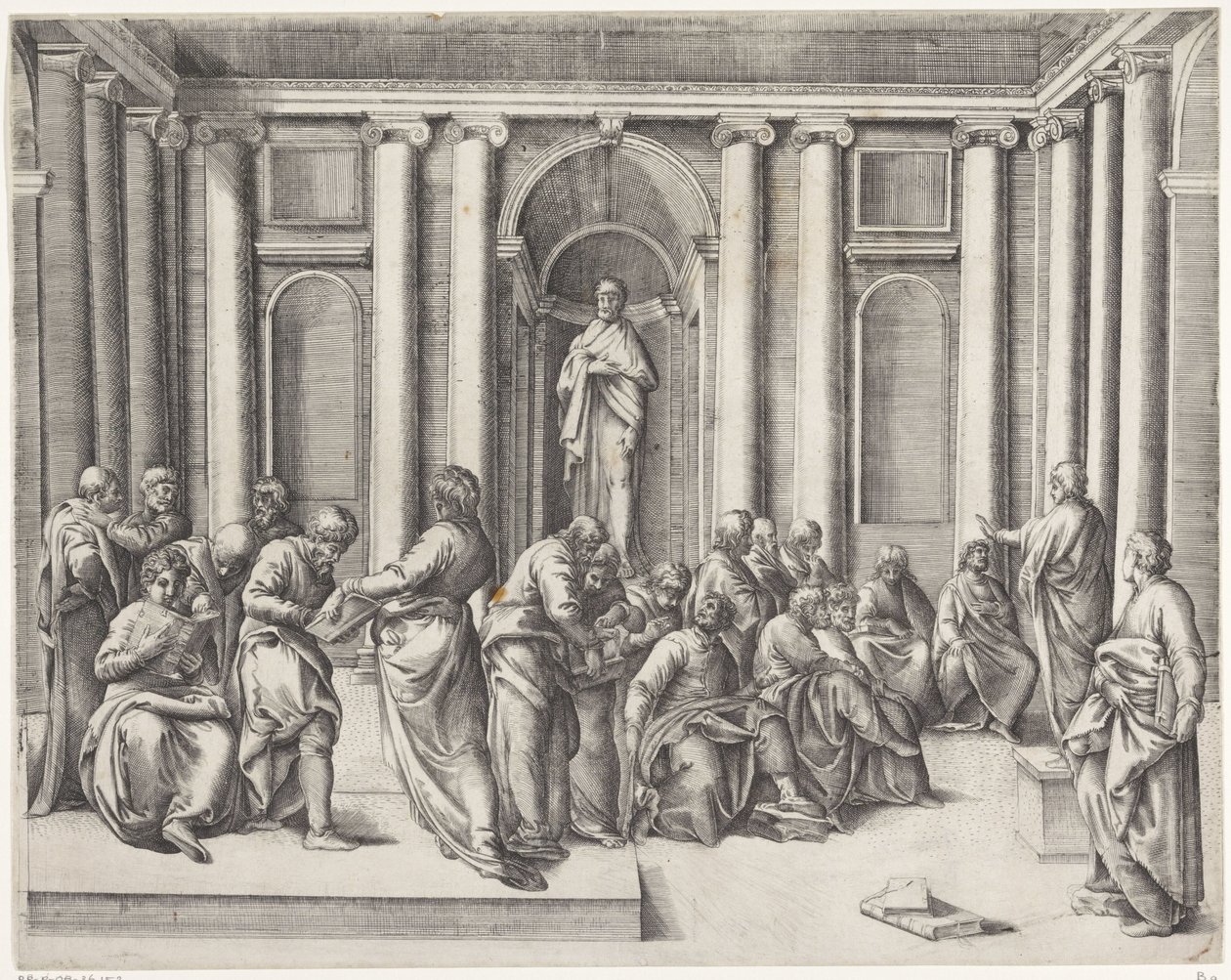 Kristus blandt de skriftkloge i templet af Battista Franco