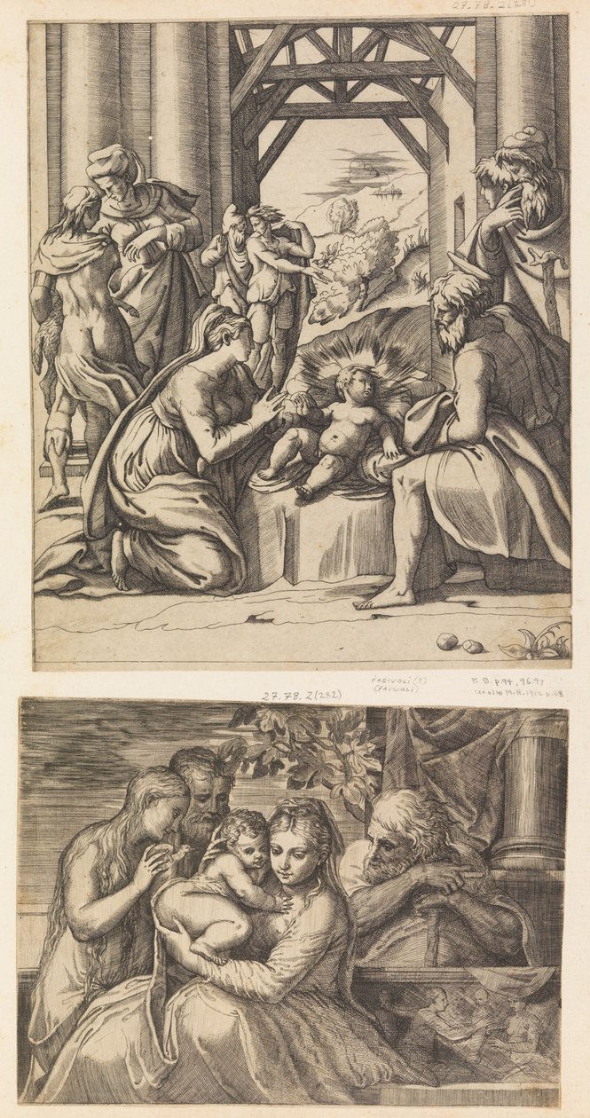 Hellige Familie. af Battista del Moro