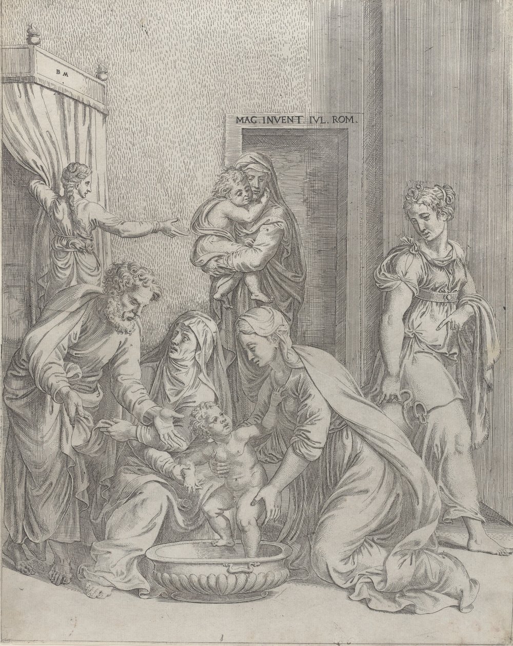 Den hellige familie, 1535-73., 1535-73. af Battista del Moro