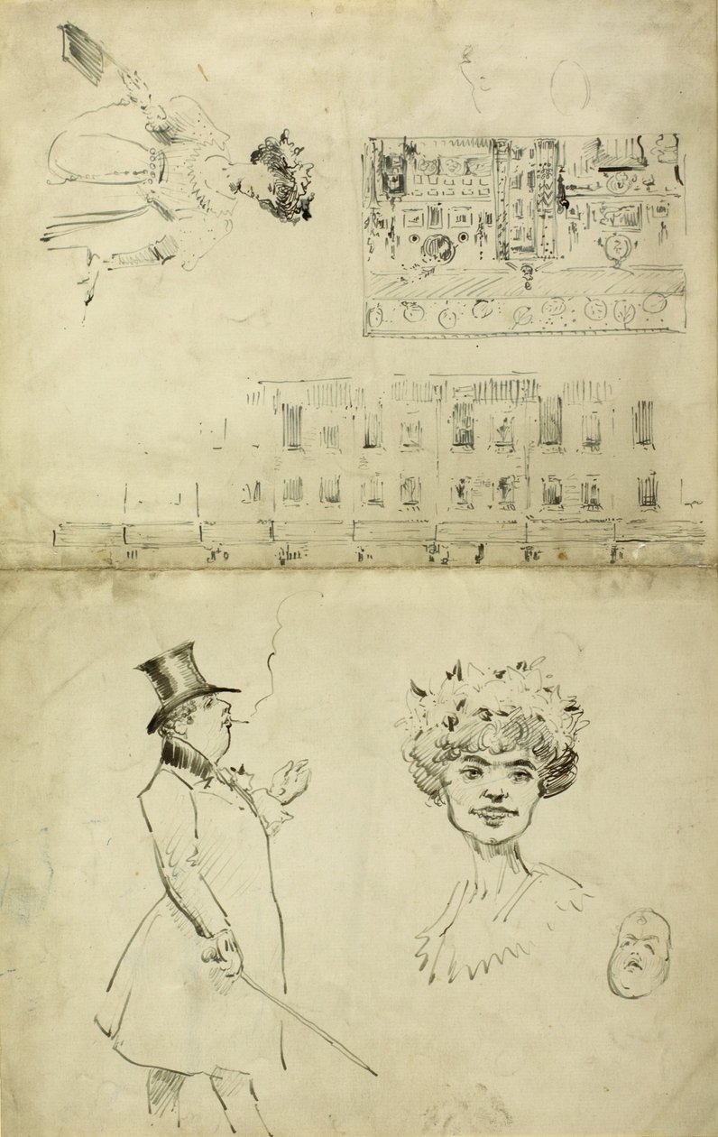 Karikaturer af Oscar Wilde, 1882-84 af Beatrix Whistler
