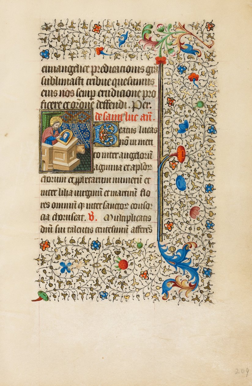 Sankt Lukas maler et billede af Jomfru Maria af Bedford Master