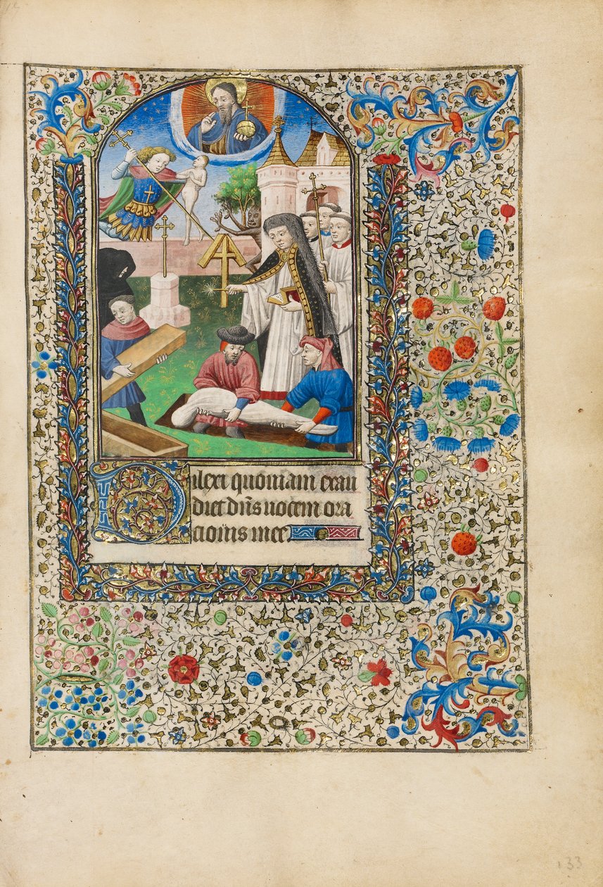 En begravelse, c.1440-50 af Bedford Master Workshop