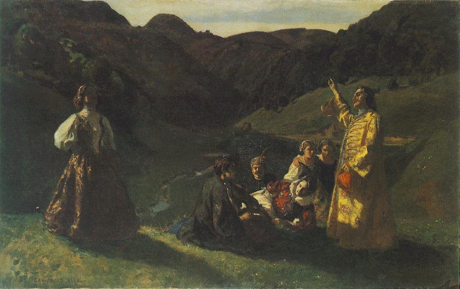 Mellem Crags af Bela Ivanyi Grunwald