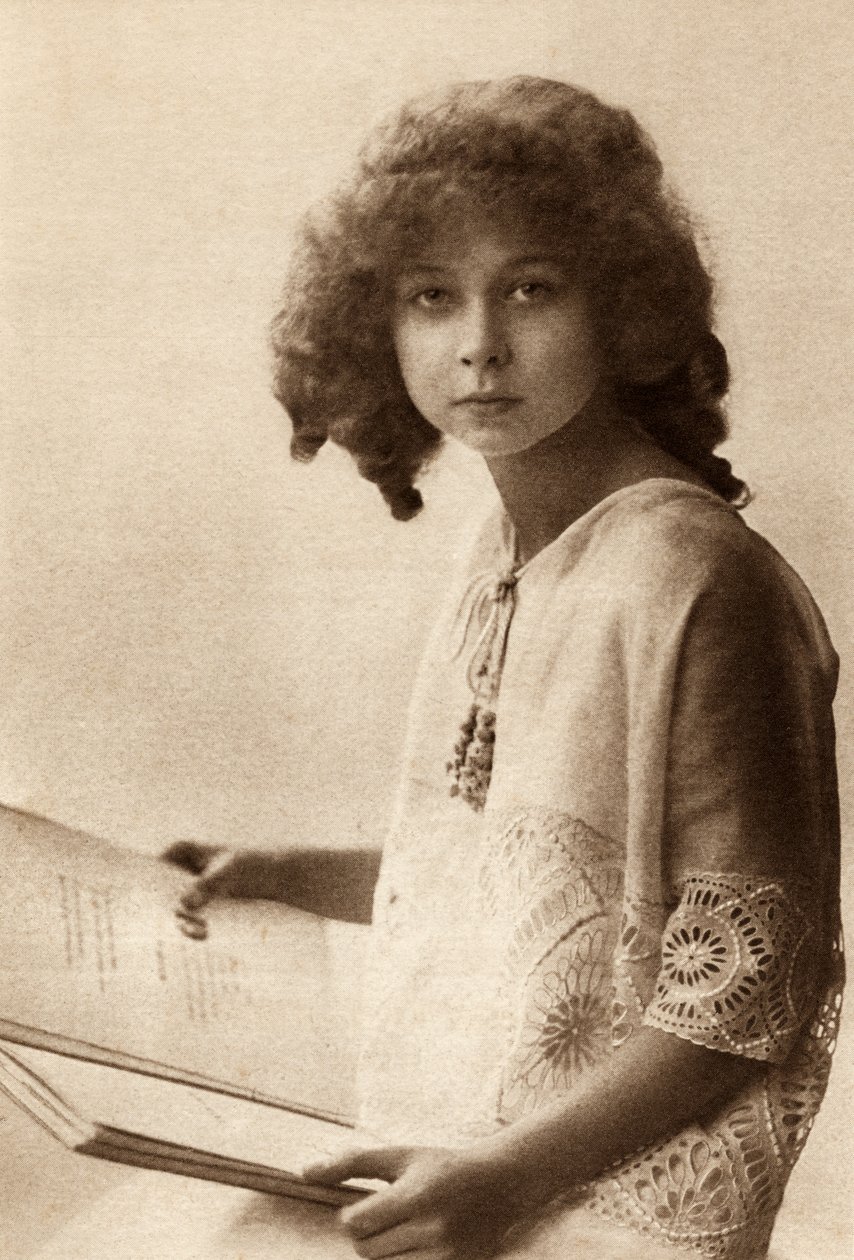 Prinsesse Marie José af Belgien, fra prinsesse Marie-Josés børnebog, udgivet 1916 af Belgian Photographer