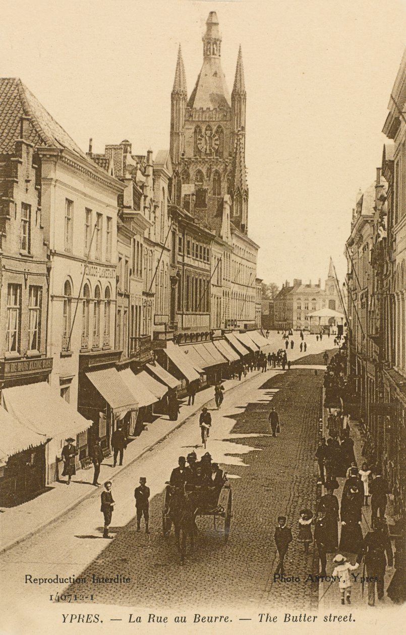Rue au Beurre, Ypres af Belgian Photographer