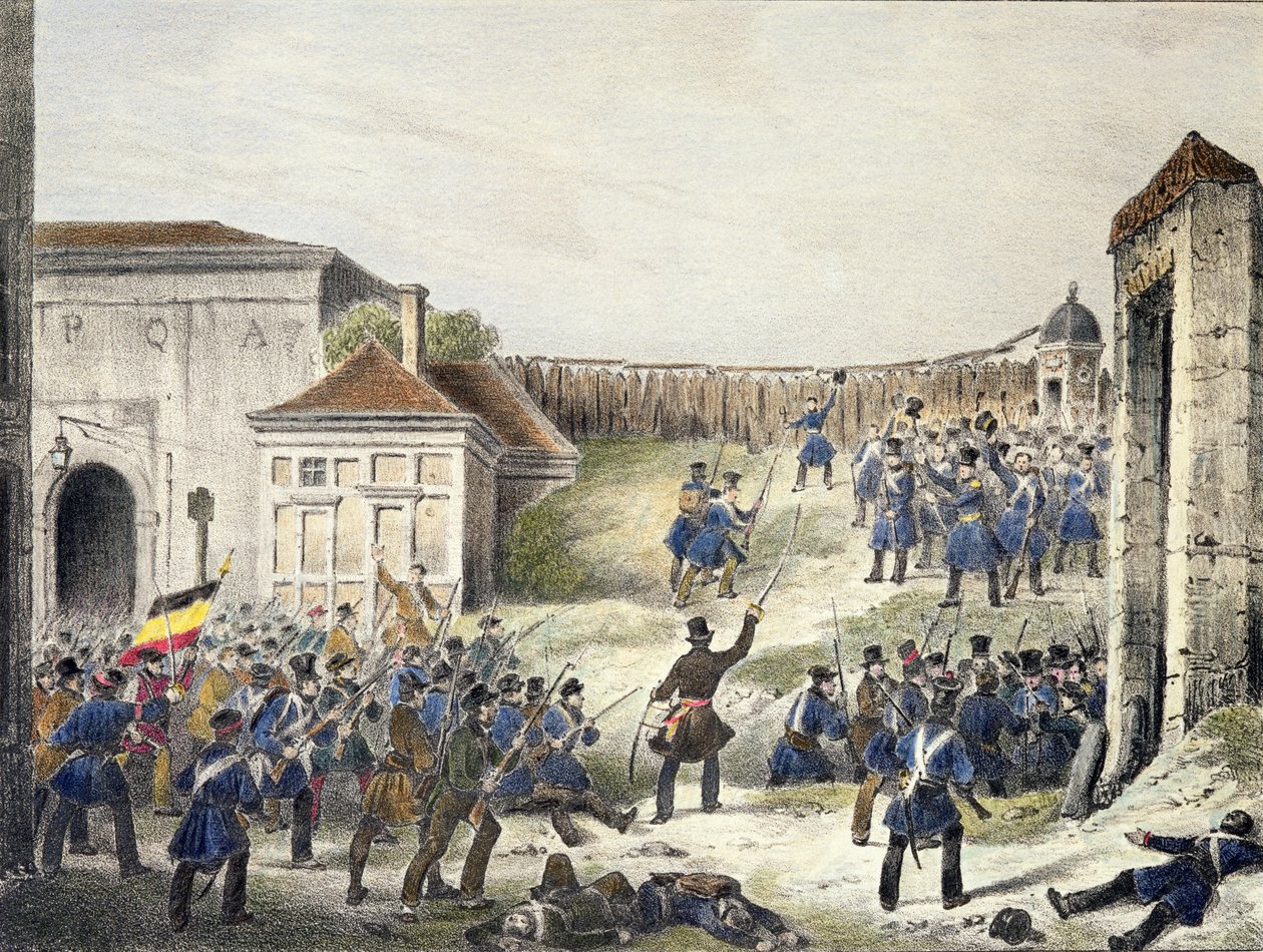 Antwerpen: Det sidste angreb af hollandske tropper, 27. oktober 1830 af Belgian School