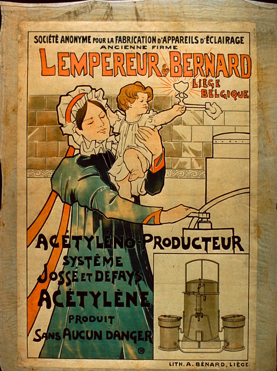 Lempereur & Bernard Acetylene belysning af Belgian School