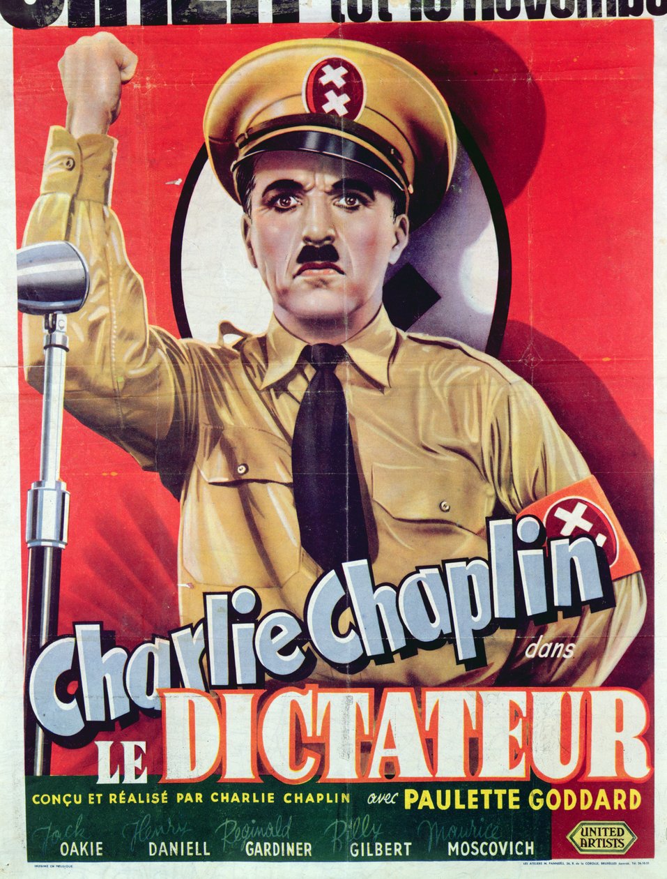 Plakat, der reklamerer for Charlie Chaplins 