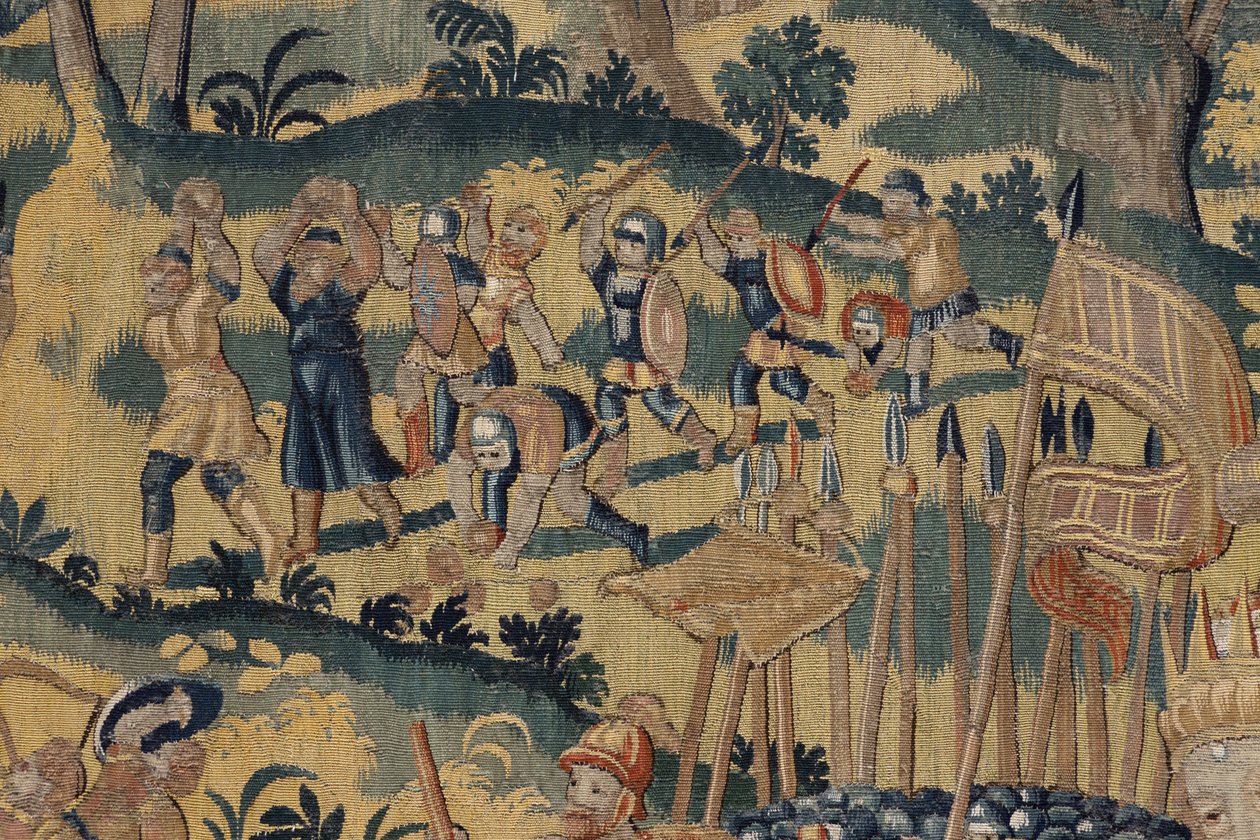 Historien om Kyros II Den Store, ca. 1590 (tæppe) af Belgian School