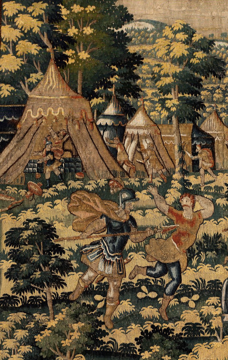 Historien om Kyros II Den Store, ca. 1590 (tæppe) af Belgian School