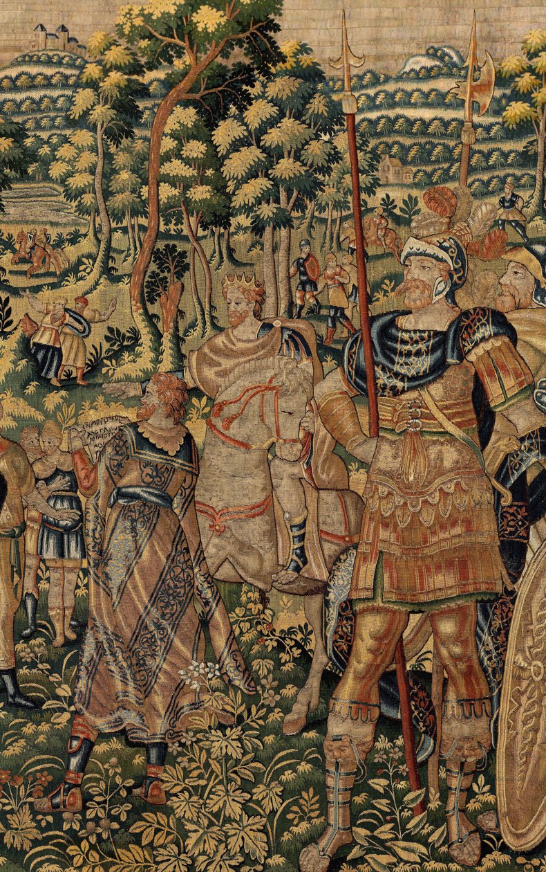 Historien om Kyros II Den Store, ca. 1590 (tæppe) af Belgian School