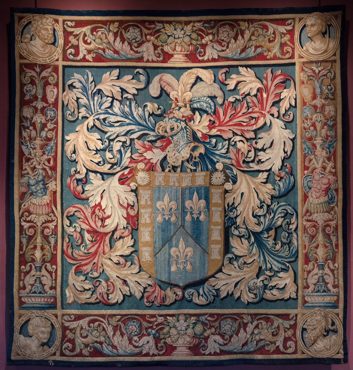 Gobelin med De Nagera-familiens våbenskjold. Mester AL. Ca 1550 (tæppe) af Belgian School