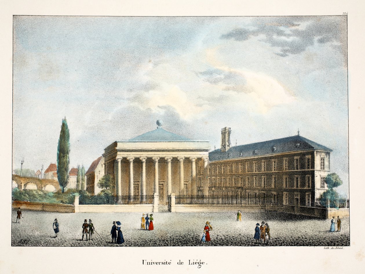 Universitetet i Liège, ca. 1895 (fotokrom) af Belgian School