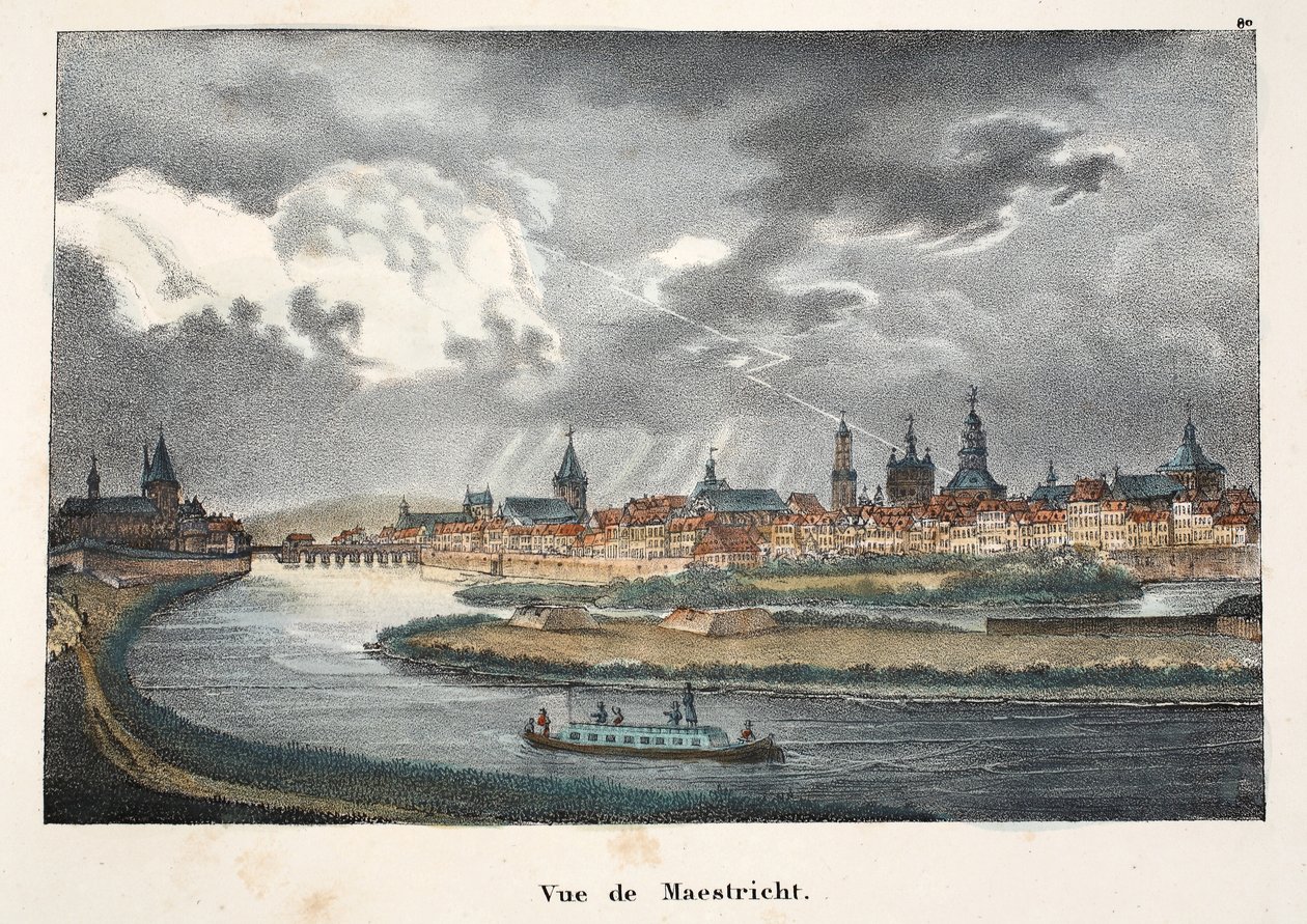 Vue de Maestricht, ca. 1895 (photochrom) af Belgian School
