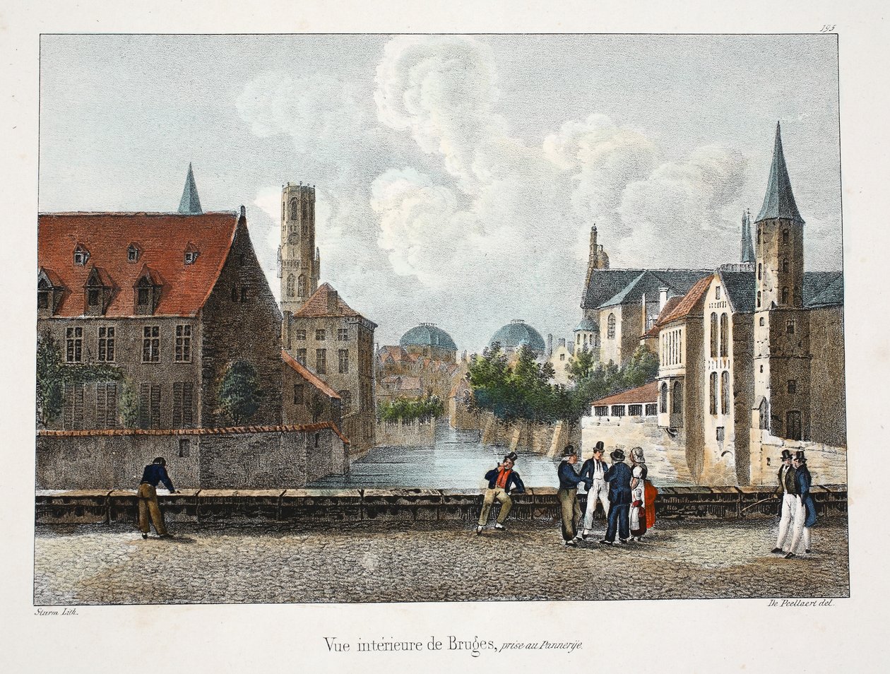Indvendigt billede af Brugge, ca. 1895 (photochrom) af Belgian School