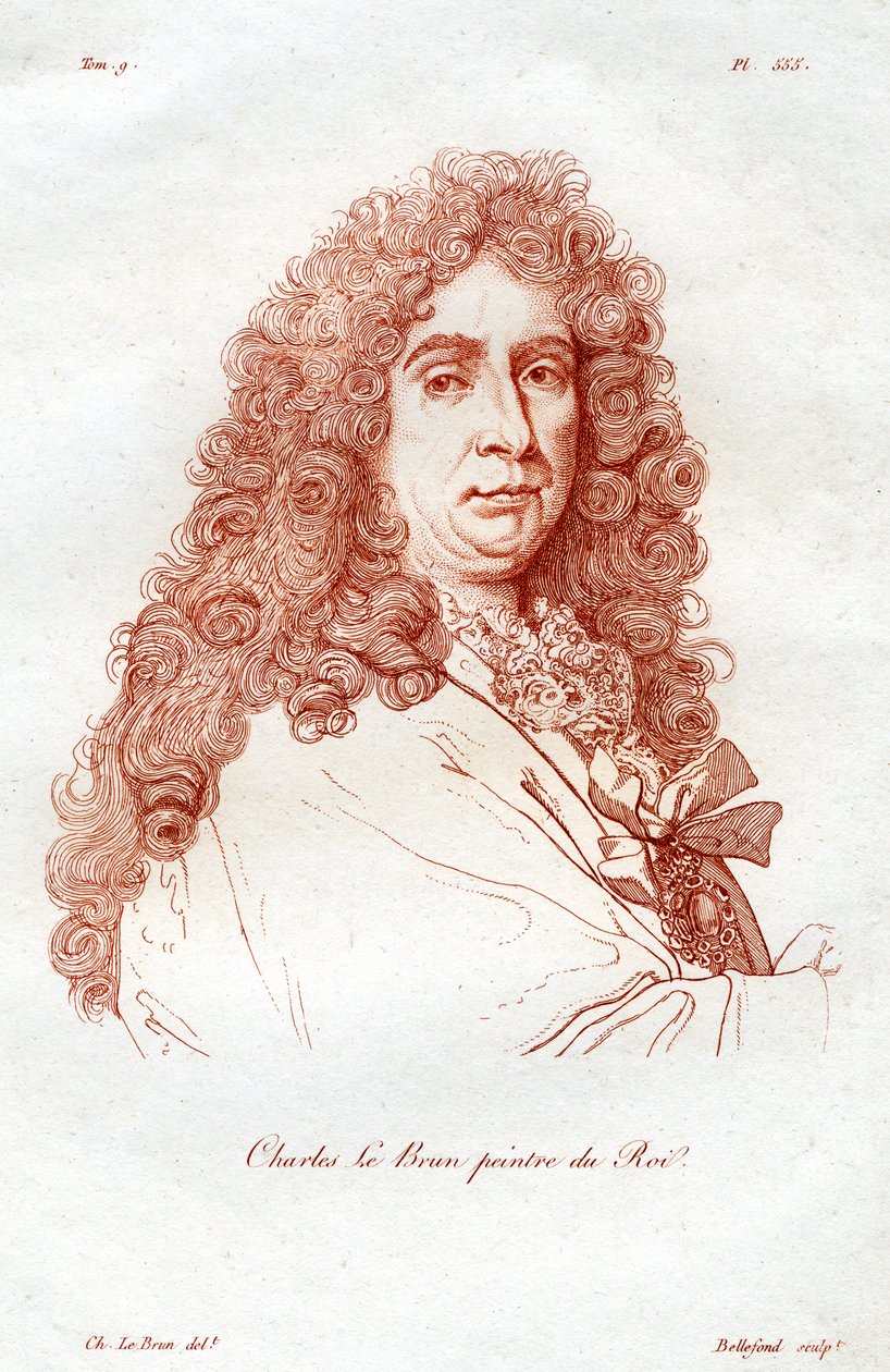 Charles le Brun, fransk barokmaler, 1800-tallet. af Bellefond