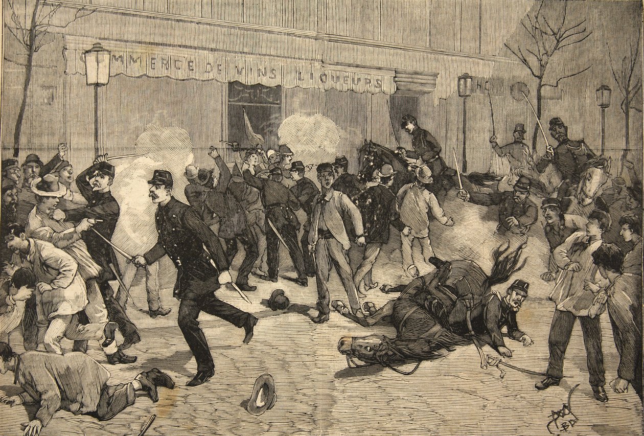 The Riot at Clichy, Frankrig, fra 
