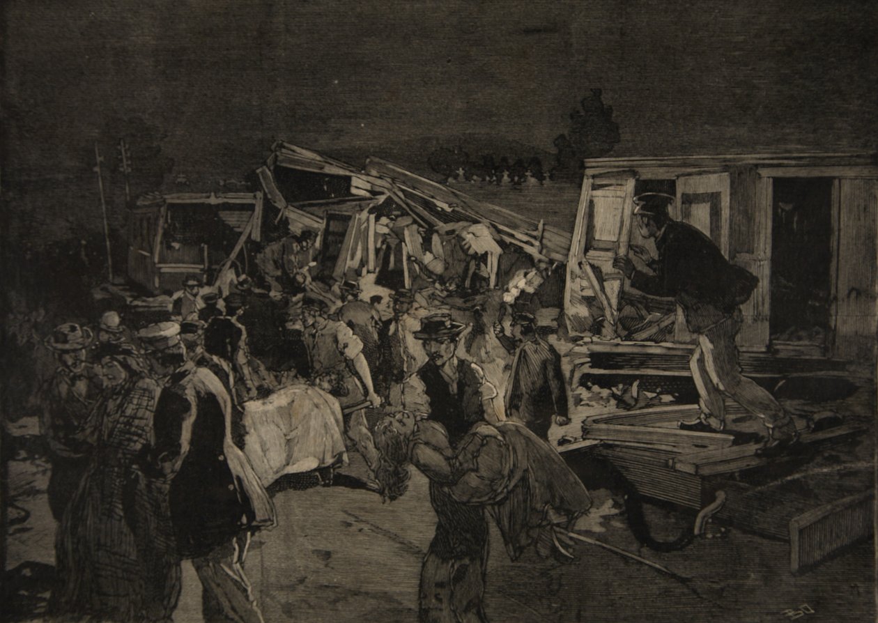 Udsporingen ved Moirans, fra "Le Petit Parisien", 8. november 1891 af Beltrand and Clair Guyot, E. Dete