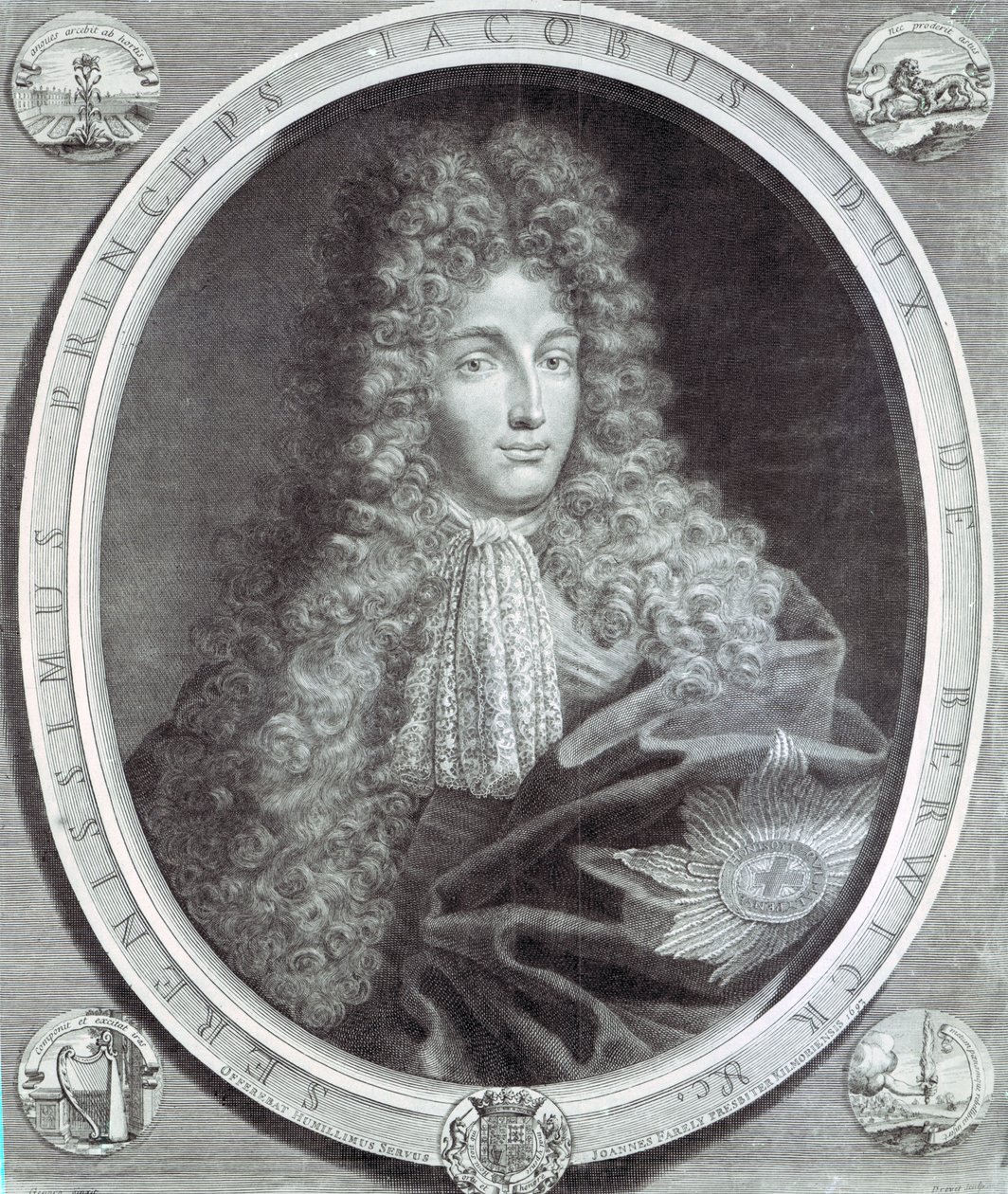 James Fitzjames, hertug af Berwick graveret af Pierre Drevet, 1693 (ætsning og gravering) af Benedetto the Younger Gennari