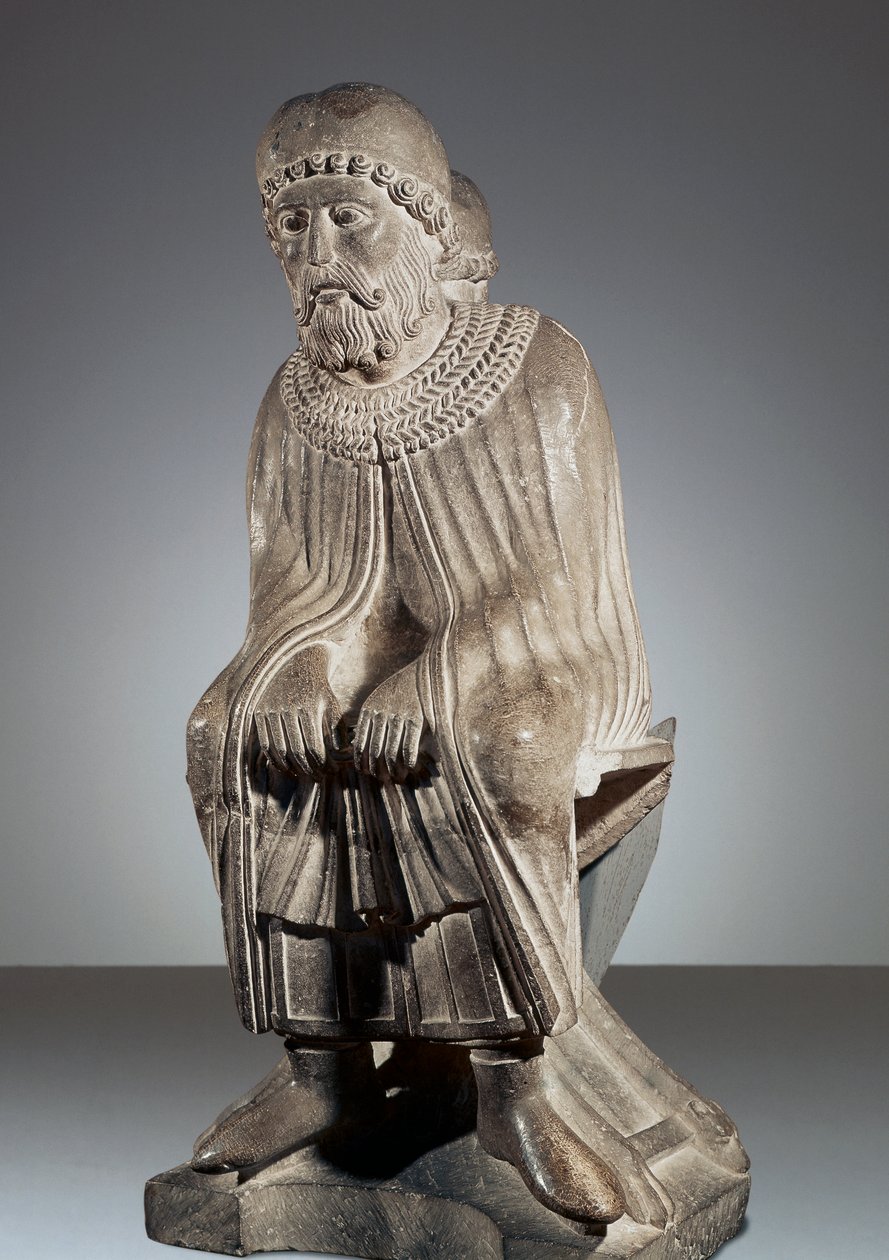 Januar, statue fra Cycle of Months, Baptistery of Parma af Benedetto Antelami