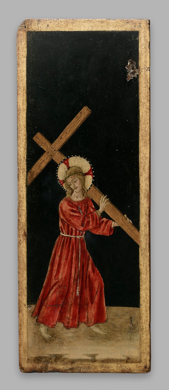 Kristus, der bærer korset; Kristus Forløseren; korsfæstelsen af Benedetto Bonfigli