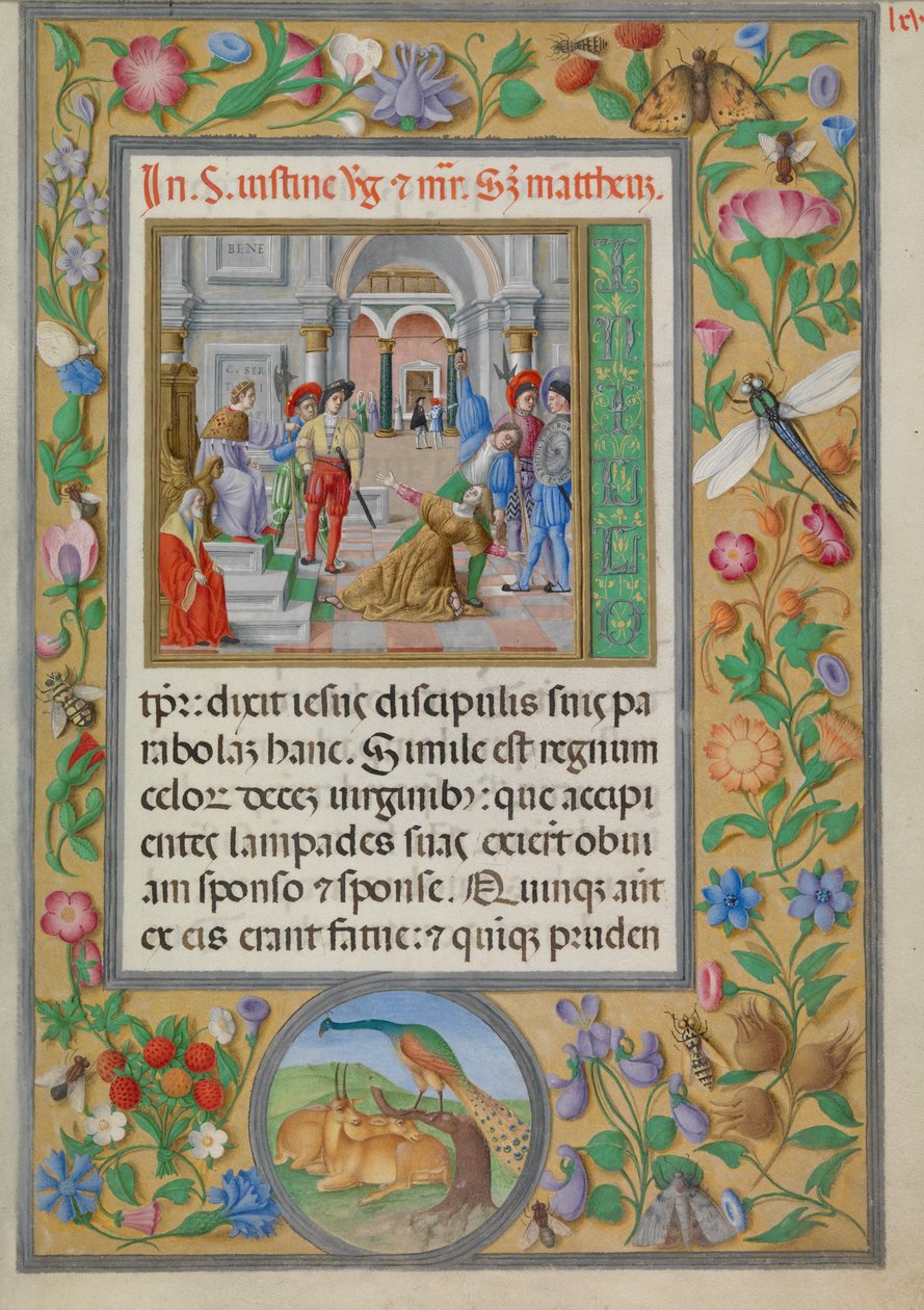 Sankt Giustinas martyrium. Fra 