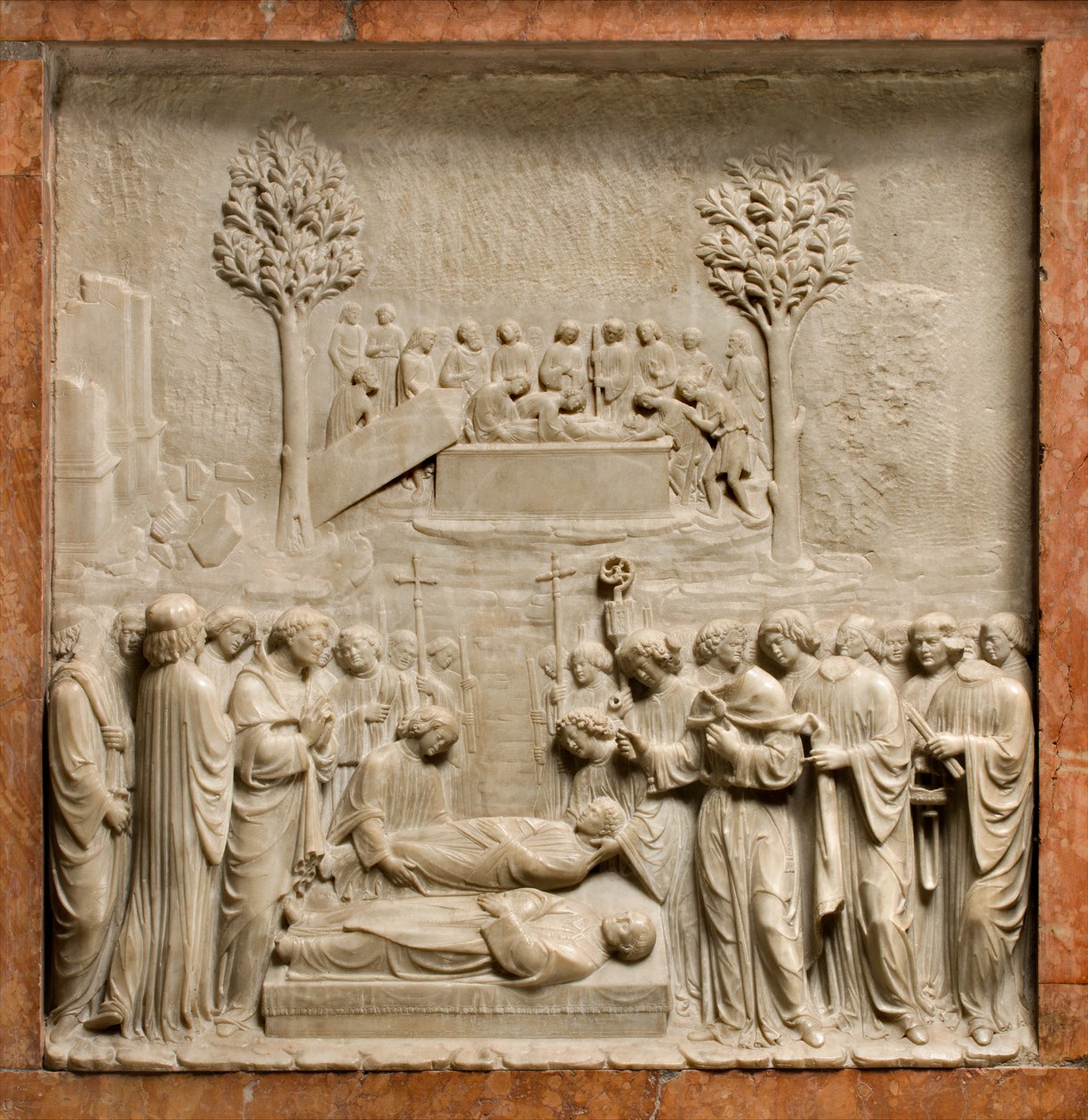 Krypten, ark af de hellige Marcellinus og Peter Exorcist, Benedict Briosco 1506-08, begravelse af de hellige Marcellinus og Peter af Benedetto Briosco