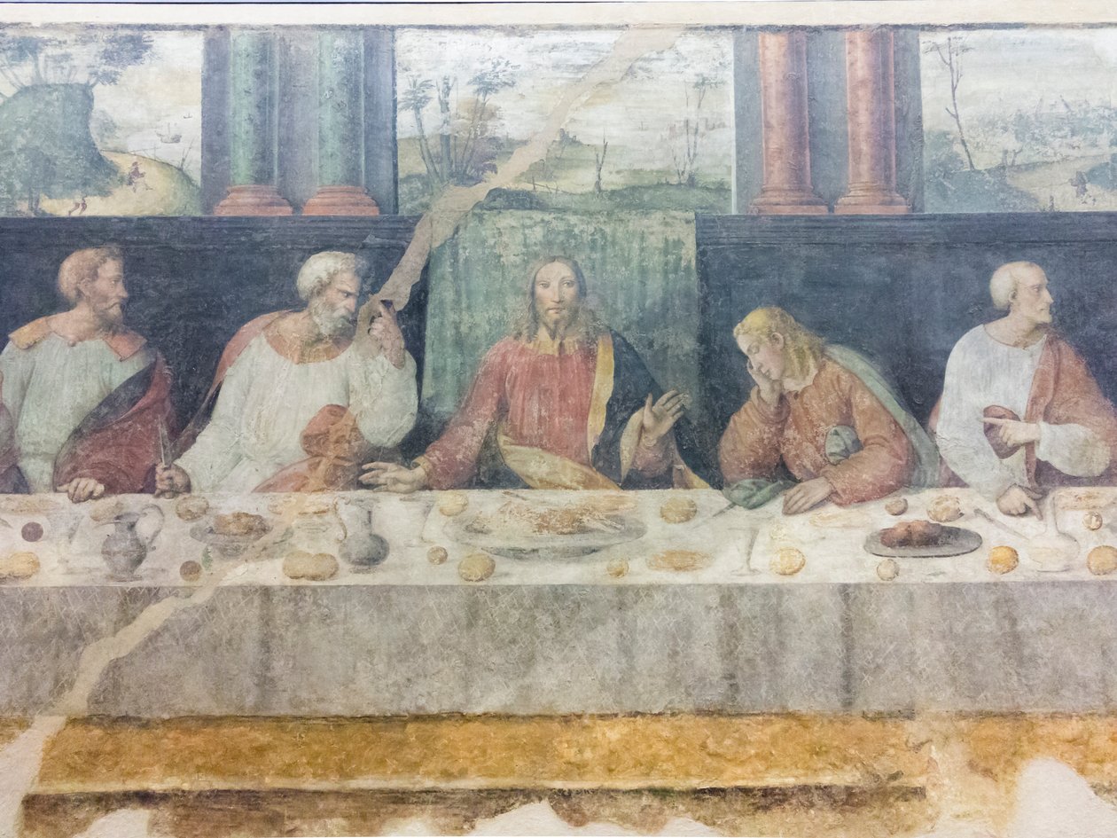 Den sidste nadver, detalje af Benedetto Coda