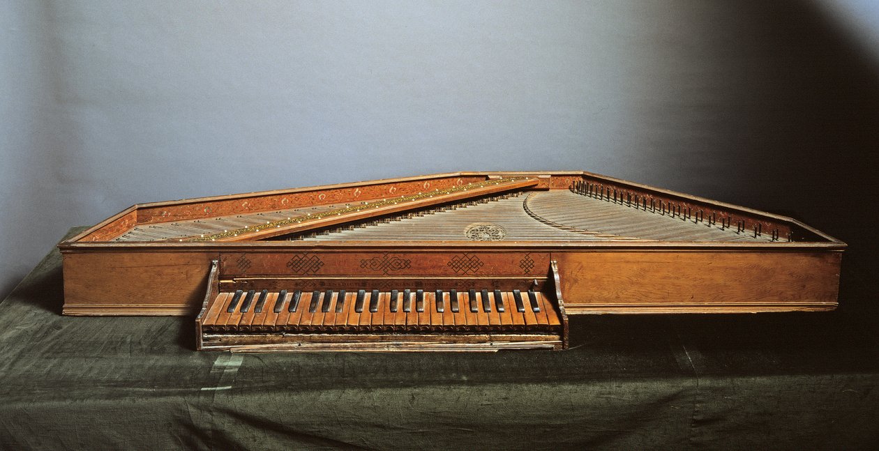 Spinetta, Venedig 1568 (blandede medier) af Benedetto Floriani.