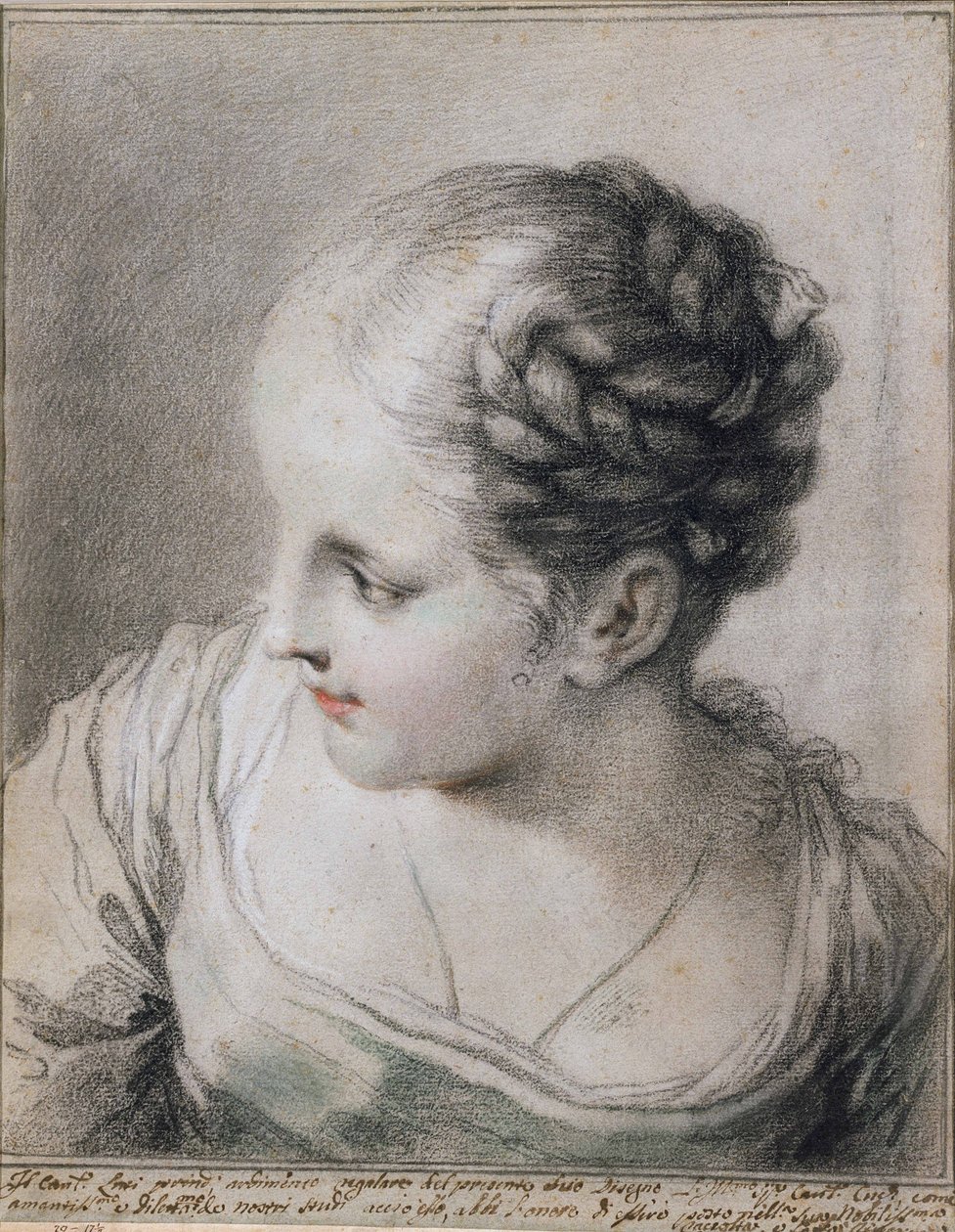 Hovedet af en pige af Benedetto Luti