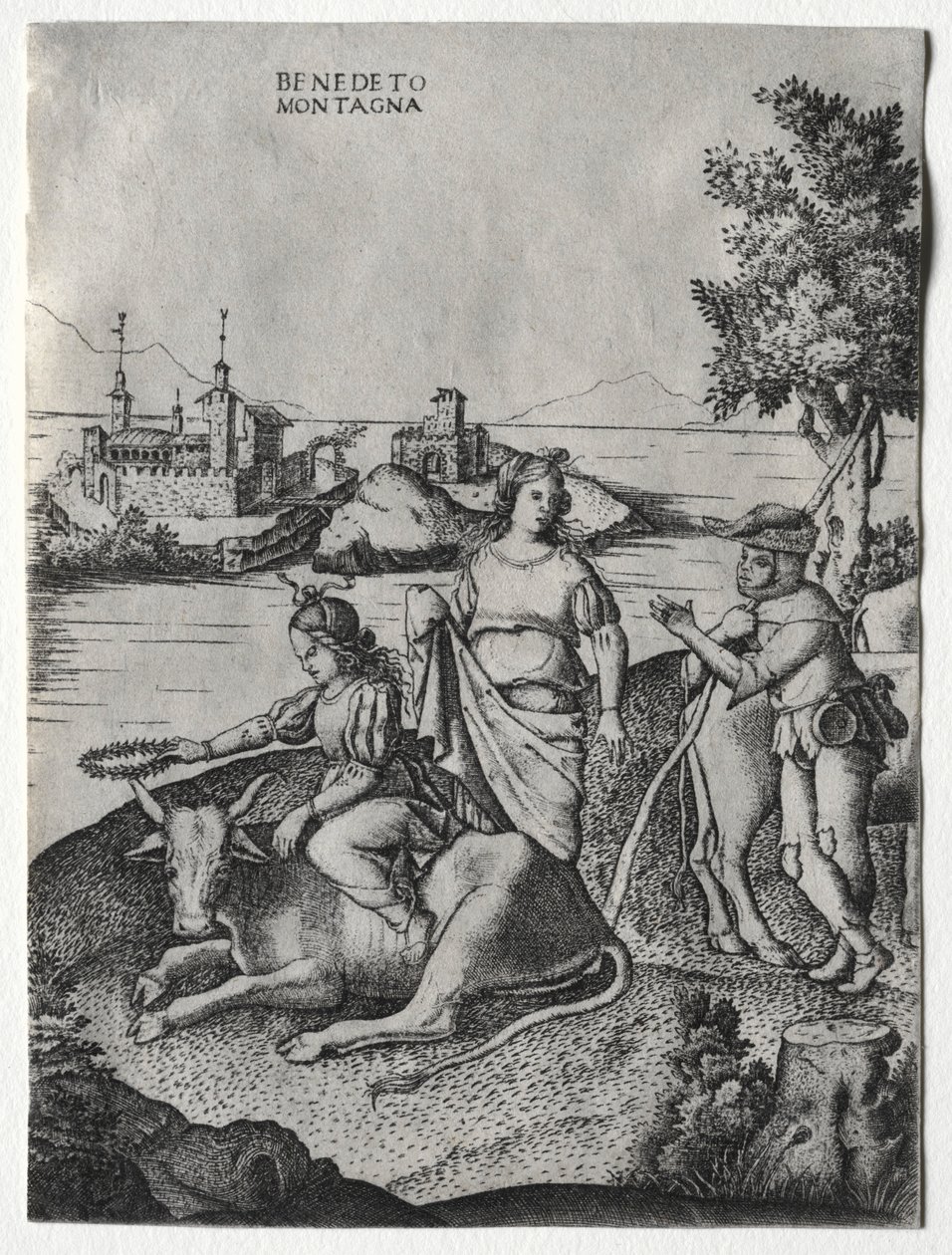 Europas voldtægt, ca. 1515-1520. af Benedetto Montagna