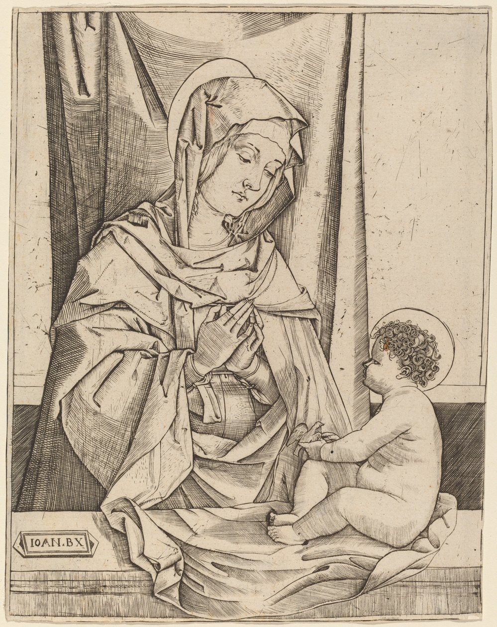 Jomfruen og Barnet af Benedetto Montagna