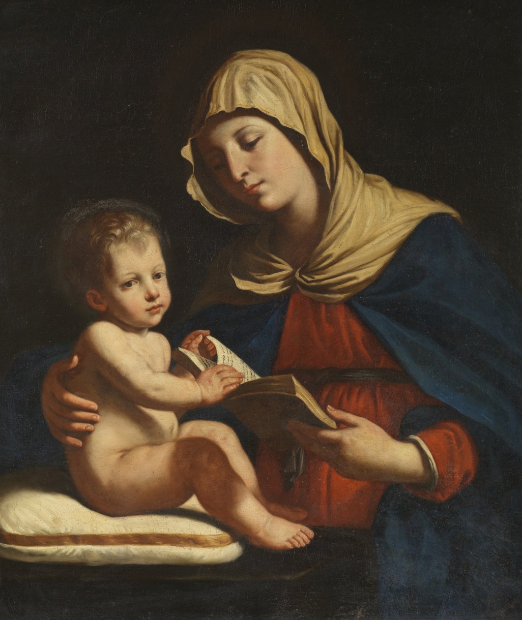 Jomfru og Barn, c.1655-60 af Benedetto the Younger Gennari