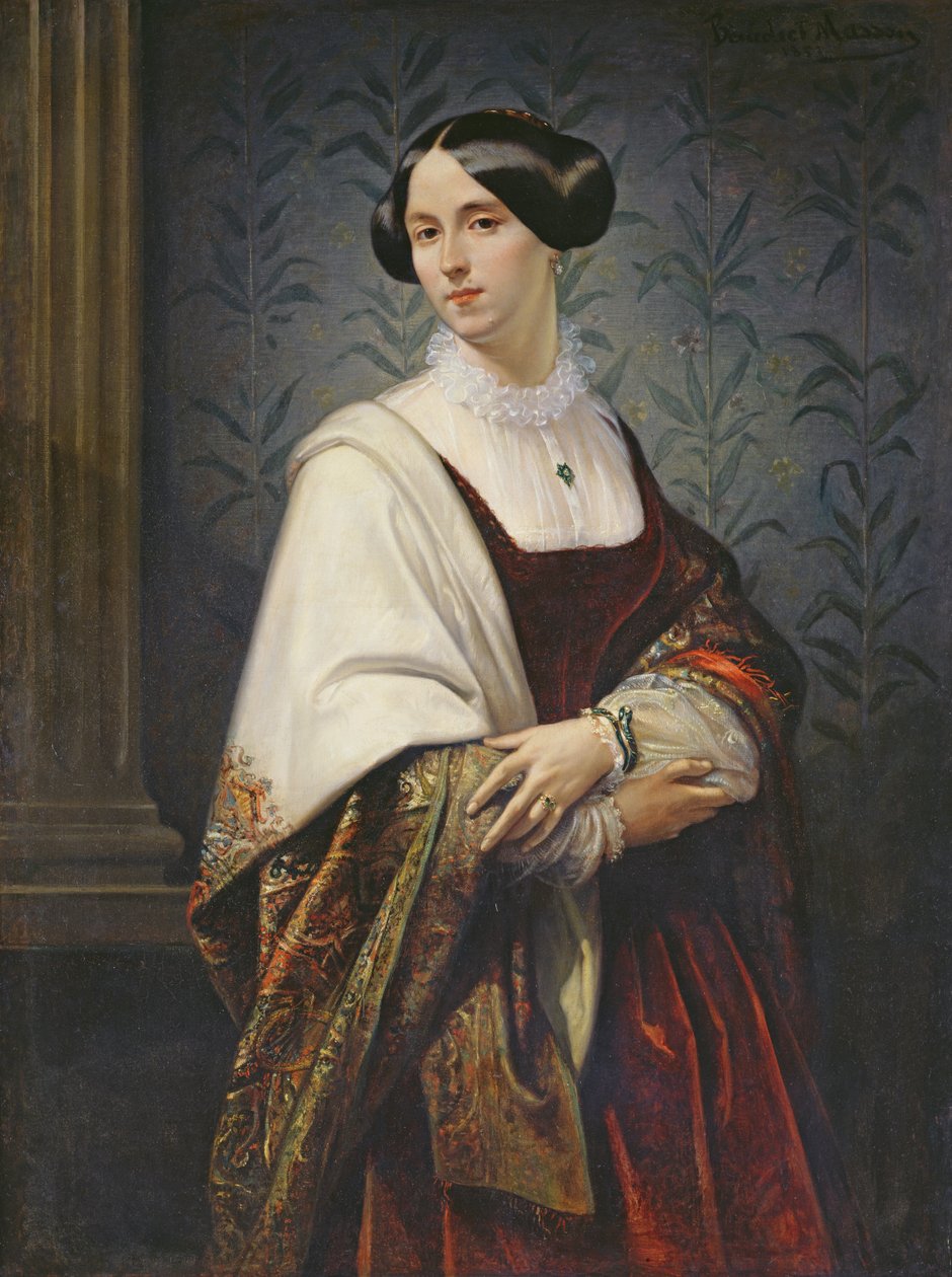 Portræt af en kvinde, 1853 af Benedict Masson