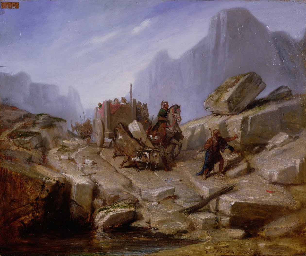 Hannibals og hans hærs indtagelse af Thelesia, 1860 af Benedict Masson