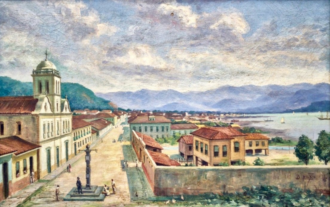  Carmo Kirke og Pelourinhon af Benedito Calixto