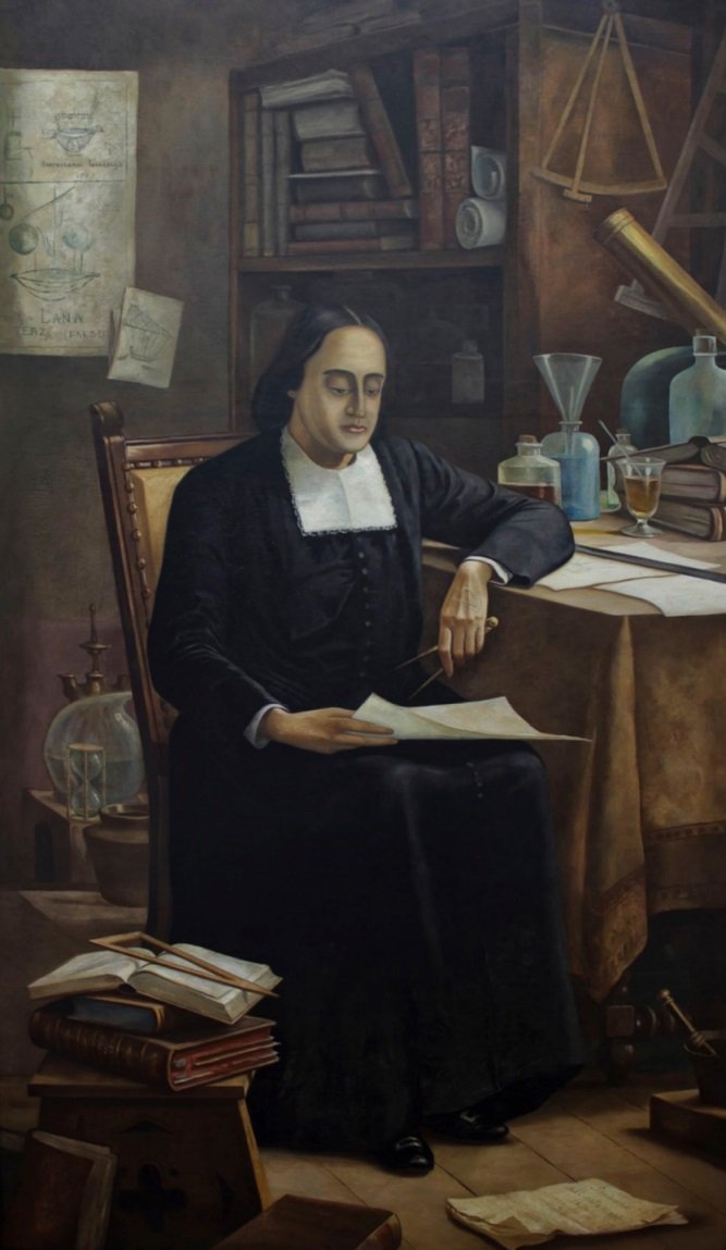Portræt af far Bartholomew de Gusmaon af Benedito Calixto