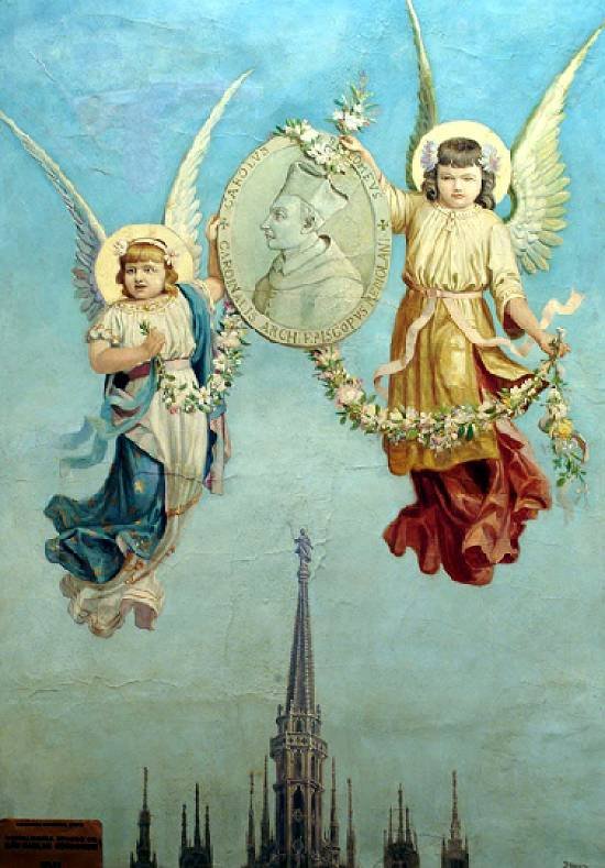 Sande billedskrift af Saint Charles BorromeonPortugues: Ægte afbildning af Sao Carlos Borromeun af Benedito Calixto
