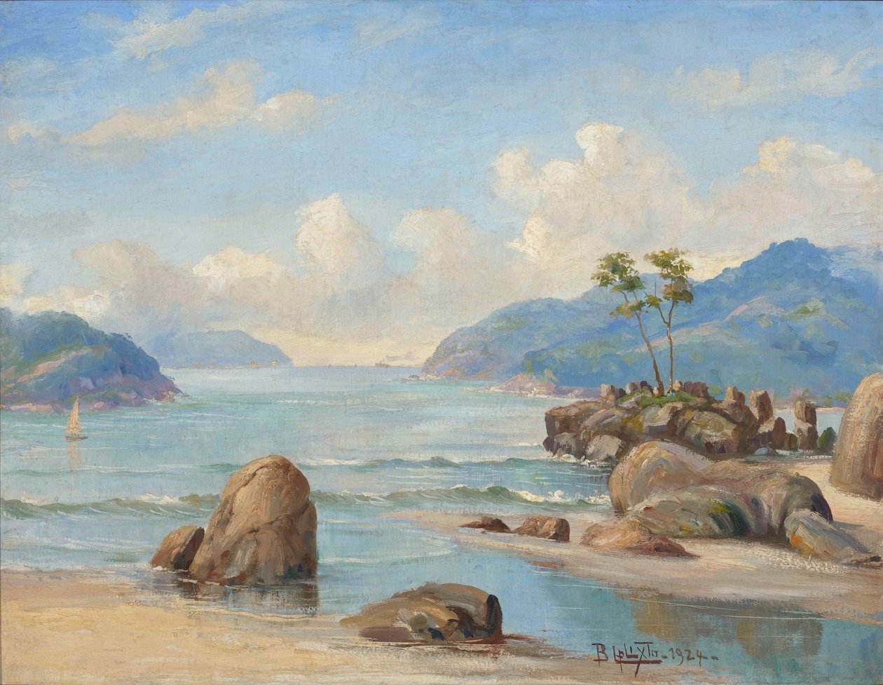 Benedito Calixto - Canto de praia (Baixada santista), SP, 1924 af Benedito Calixto